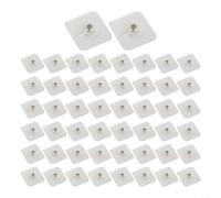Ganci per quadri da parete, in plastica, non lasciano tracce, per appendere cornici e accessori da parete senza fori o danni, adatti per cucina e bagno per pareti (50 pezzi)