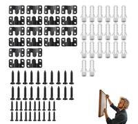 Ganci per Quadri di Alta Qualità - Ganci per Specchio a Muro e Attaccaglie per Pensili - Soluzione Affidabile per Appendere i tuoi Quadri.