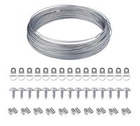 Ganci per Quadri, Filo per Appendere Quadri, Photo Frame Ganci, Kit per Appendere Quadri, Set per Appendere Quadri, Kit Cavi per Appendere Quadri, Kit Appendere Quadri, per Cornici per Foto, 51 pcs