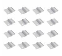 Ganci per quadri in alluminio da 16 pezzi, staffa a clip a Z con 2 fori da 9 mm, supporti resistenti Ganci per quadri con tacchetta francese per appendere dipinti murali, foto, specchi