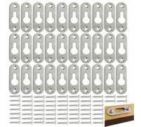 ganci per quadri in metallo resistenti set da 20 pezzi supporti appendiquadri con viti design a serratura argento per cornici specchi decorazioni casa ufficio