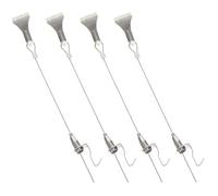 Ganci per quadri, Kit Filo for Appendere Quadri Confezione Da 8 Con Ganci Corde for Specchi Cornici Tende Art