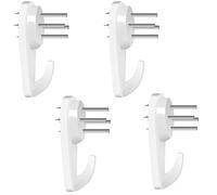 Ganci per quadri per parete rigida Kit per appendere quadri Gancio per parete rigida Bianco 4PC-B