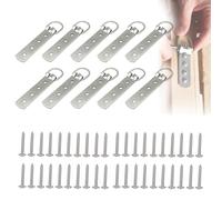 ganci per quadri pesanti 10 pezzi con anello a D e viti incluse, supporti in metallo per foto, specchi e decorazioni da parete, resistenti e facili da montare