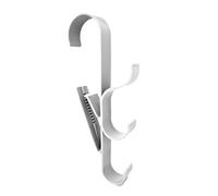 Ganci Per Recinzione - 2 Pezzi Supporto Tubo da Esterno - Ganci Resistenti Antiruggine Organizzazione Accessori per Esterni Piscina Deck Borsa Asciugamani