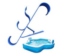 Ganci per Recinzione Attrezzature Piscina - 2 Pezzi Ganci Per Piscina,Accessorio Antiruggine Ad Alta Resistenza Per Organizzazione Di Attrezzature Per Patio Nuoto Sottacqua Esterno Asciugamani E Borse