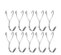 Ganci Per Scaffali Di Negozi 10 pezzi durevoli ganci for pannelli forati in acciaio inossidabile elementi di fissaggio hardware 2.5 cm/3. cm distanza dei fori organizzatore appeso(For 25mm distance)