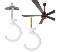 Ganci per Soffitto Resistente - Porta Vasi Sospesi Per Balconi | Set Di 2 Ganci Multiuso Antiruggine Per Cucina Magazzino Serra Appartamento Officina Garage