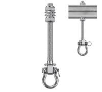 Ganci per supporto per amaca, bulloni e viti per di sabbia, capacità di carico 680,4 kg, kit di montaggio per amaca, per portico, soffitto, legno, albero, , cortile, campeggio