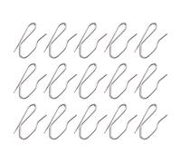 Ganci per tende 50PC pieghettati in acciaio inox a forma di S Ganci a punta