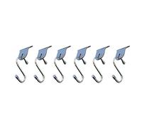 Ganci per Tende da Sole,Gancio per Tenda da Sole 6pcs Gancio a forma di tenda da sole all'aperto per appeso leggero facile scorrevole grigio CAMPER Porta stoccaggio appendiabiti per uso esterno