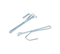 Ganci per tende in acciaio robusto, 7,5 cm, lunga durata