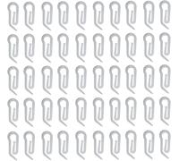 Ganci per Tende Paperino/ a Proboscide in Nylon Bianchi- Varie Confezioni