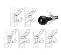 Ganci per tende - Supporti per canne da pesca in materiale ABS, mensola durevole per canne da pesca | Supporti per aste per tende autoadesivi senza chiodi, ganci per tende che ah