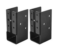 Ganci per travi nascosti - Supporti per grucce nascoste per travi di luce | Coppia di legno 5,1 x 10,2 cm con ringhiere | Set di 2 supporti stabilizzatori per progetti di falegnameria