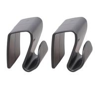 Ganci per vano portaoggetti auto con struttura a clip per oggetti | Ganci neri a clip, posizioni separate per oggetti maneggiati, estremità curve per appendere oggetti dalle loro maniglie