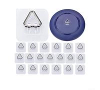 Ganci Piatti per invisibili 57mm Trasparenti per Parete Ganci(20pcs) | Design invisibile, materiale PVC per trasparente, non danneggia il muro, per ideale per piatti decorativi
