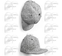 Ganci Porta Cappelli Trasparenti 10 Pezzi - Appendi Cappellini Invisibili Senza Trapano Supporti (Adesivi o con Viti) Elegante Organizer per Cappellino Parete Armadio Porta Giacche da Ingresso Camera