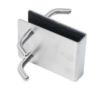 Ganci Porta Doccia Doppio Gancio con Protezione in Spugna Pad e Gancio Asciugama