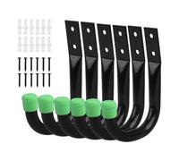 Ganci portaoggetti per garage, ganci a per garage, set da 6 pezzi