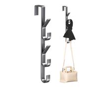 Ganci posteriori della porta: ganci per porta, robusto gancio in acciaio al carbonio sopra la porta | Design verticale del gancio di stoccaggio multifunzionale, risparmio di spazio per i vestiti