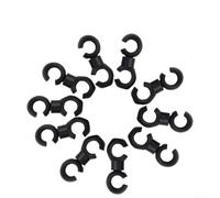 Ganci rotanti a forma di S, confezione da 10 pezzi, per la gestione dei cavi dei freni e del deragliatore su strada, pieghevoli, a scatto fisso, per bici da città (verde)