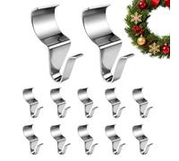 Ganci Siding Acciaio Inossidabile Antiruggine Resistente Senza Fori | Clip e Ganci da Rivestimento Ispessiti per Cortile, Recinzione Esterna, Ghirlanda, Pannelli Murali, Portico, Tetto, Corona