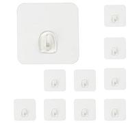 Ganci Trasparenti Autoadesivi Portanti Ganci Senza Cuciture Impermeabili E Riutilizzabili Ganci Adesivi Riposizionabili Ganci In Plastica,Rimovibile Ganci Per Appendere Asciugamani,Vestiti,Cappelli