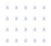 Ganci trasparenti per uso interno ed esterno nell'organizzazione dei cavi e nella decorazione della luce da appendere da 20 a 100 opzioni (20 pezzi)