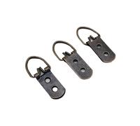Ganci triangolari in metallo per quadri, Ganci for Cornici Triangolari Con Anello A D Multicolor Confezione Da 100 Pz(Bronze)