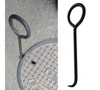 Ganci universali in metallo resistenti per il sollevamento del coperchio dello scarico e del coperchio del pozzo, design della maniglia in linea per un facile utilizzo