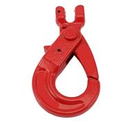 Gancio a catena forgiato 3/8 "di grado 80, 6944 libbre Clevis Slip Hook con chiavistello per il sollevamento di catene di sicurezza del trasporto, gancio forgiato pesante