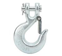 Gancio a Cerniera, Gancio a Slitta con Clip a U da 5/16" con Chiusura di Sicurezza Gancio di Traino in Acciaio Al Carbonio per Impieghi Gravosi per Argani per Rimorchio Gancio per Verricello Gancio di