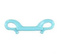 Gancio a clip a doppia estremità per immersioni subacquee con bullone a scatto per montaggio BCD cintura pesi e organizzazione attrezzatura subacquea (blu)