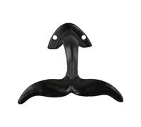 Gancio a coda di balena in ghisa facilmente montabile per un comodo utilizzo di