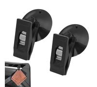 Gancio a con morsetti - 2 clip per porta carte di credito, supporto a rimovibile, per specchietto del, gancio multiuso, morsetto riutilizzabile