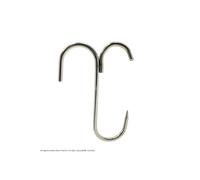 Gancio a doppia presa in acciaio inox per appendere i prosciutti