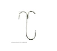 Gancio a doppia presa in acciaio inox per appendere i prosciutti