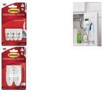 Gancio a filo medio 3M Command (L x P x A) 29 x 29 x 79 mm bianco metallo Contenuto 2 pz.