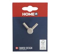 Gancio a Forma di “Y” HOME It® con 2 Appendini - 1,4 x 3,5 cm - Acciaio Inossidabile - Montaggio Nascosto - Design Nordico Elegante