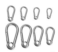 Gancio a molla resistente in acciaio inossidabile per arrampicata all'aperto, perfetto per applicazioni di sicurezza e sospensioni ()