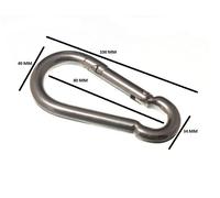 Gancio A Molla Snap Carabiner 10Mm 7/16 Bzp Confezione Da 20