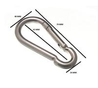 Gancio A Molla Snap Carabiner 8Mm 5/16 Bzp Confezione Da 200