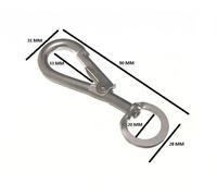 Gancio A Molla Snap Carabiner Per Girevole 7Mm 9/32 Bzp Confezione Da 12