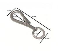 Gancio A Molla Snap Carabiner Per Girevole 7Mm 9/32 Bzp Confezione Da 6
