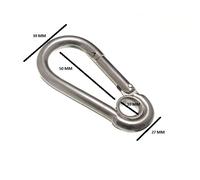 Gancio A Molla Snap Con Occhio 8Mm 5/16 Bzp Confezione Da 6