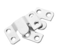 Gancio a Montaggio a Filo in Acciaio Inox 2 Pezzi Argento | Specchi e Cornici, Robusto e Resistente alla Rottura, per Foto Matrimonio e Bagno