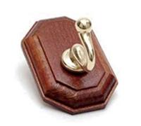 GANCIO A MURO CLASSIC LEGNO NOCE ACCIAIO ORO POSTI 1 PZ 10