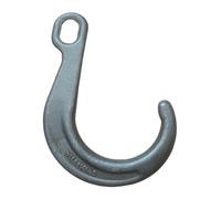 Gancio a occhiello con punta a J da 8" e 5400 libbre, gancio lungo a bocca larga, gancio con ampia apertura, parte di argano for gru di sollevamento in lega di acciaio forgiato(1303-006)