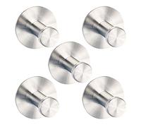 Gancio a Parete 3M Gancio Autoadesivo Gancio Appendiabiti a Parete In Acciaio Inox Yfox 304 Impermeabile e Resistente All'Olio Adatto Per Cucina Bagno e Ufficio (5 Pezzi)